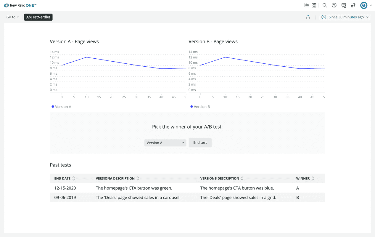 First version of your end test section