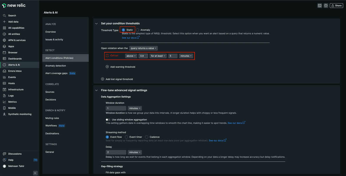 slow read response critical threshold