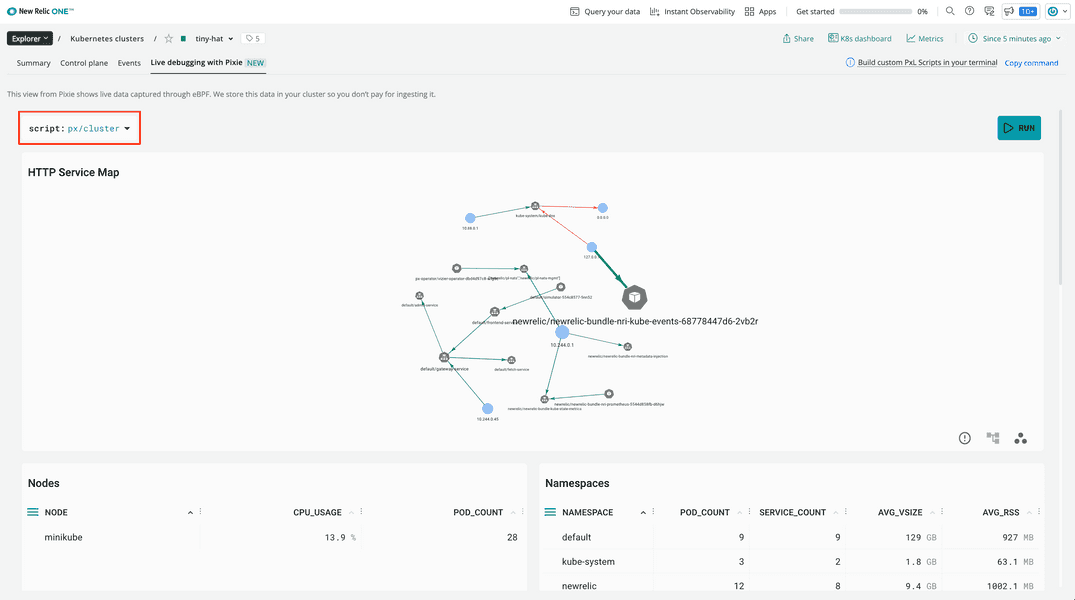 Pixie's script selector